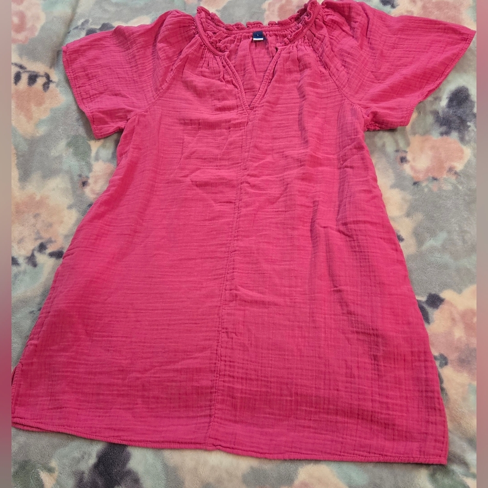 Old Navy Pink Cotton Dress